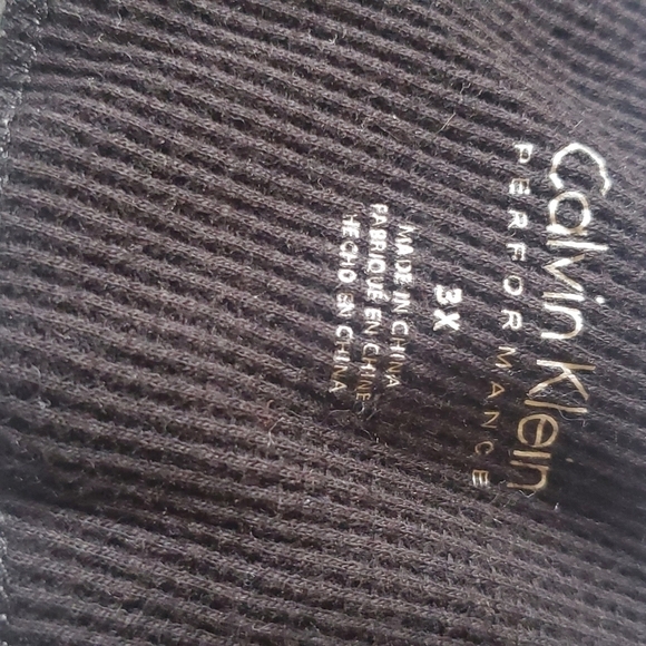 Calvin Klein Performance Black & Grey Logo Long Sleeve Sz. 3X Sweatshirt - Picture 10 of 13